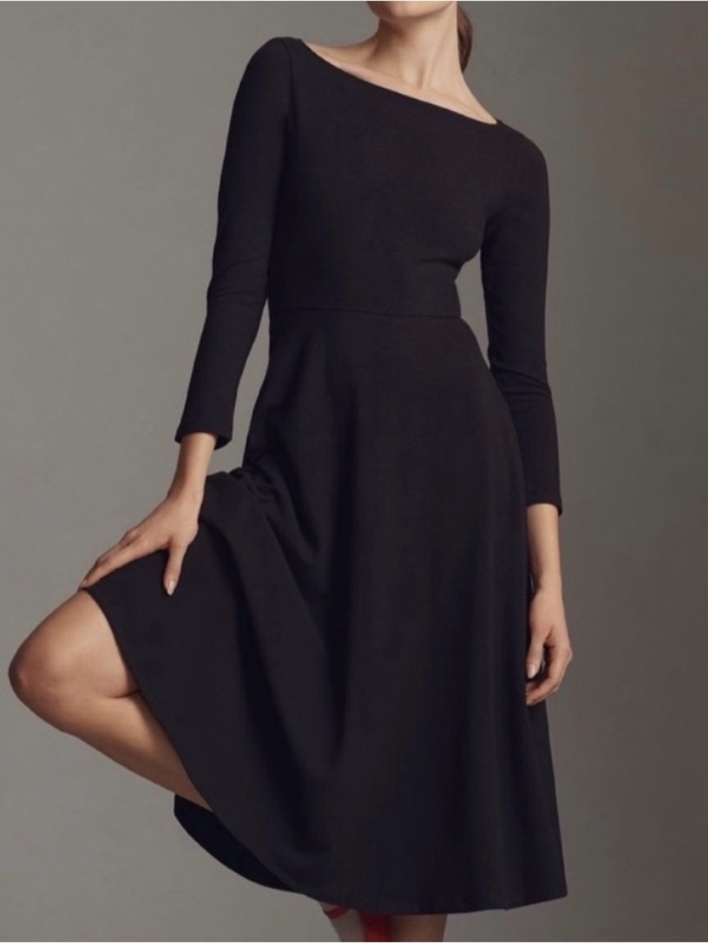 NWT Reformation WILEY Organic Cotton- Blend Jersey Midi Dress